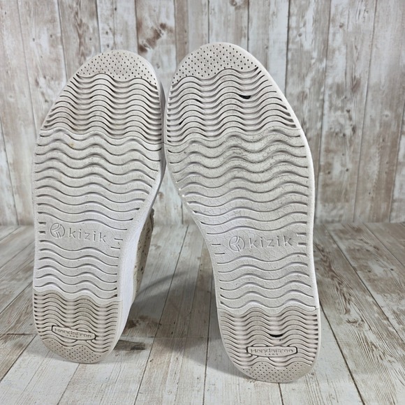 Kizik‎ Women's Beige Speckled Casual Lace Up Sneakers Shoes M6 W7.5 - Picture 7 of 8